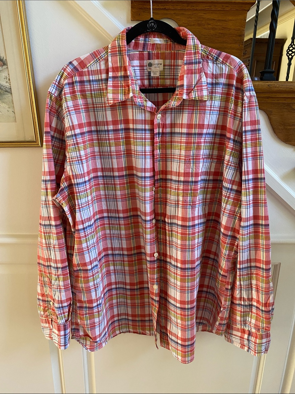 J. CREW Cotton Plaid Shirt